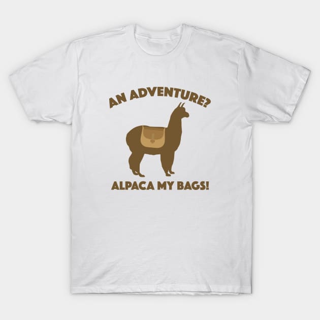 Alpaca My Bags T-Shirt by AmazingVision